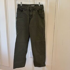 Carhartt Olive Utility Straight-Leg Work Pants